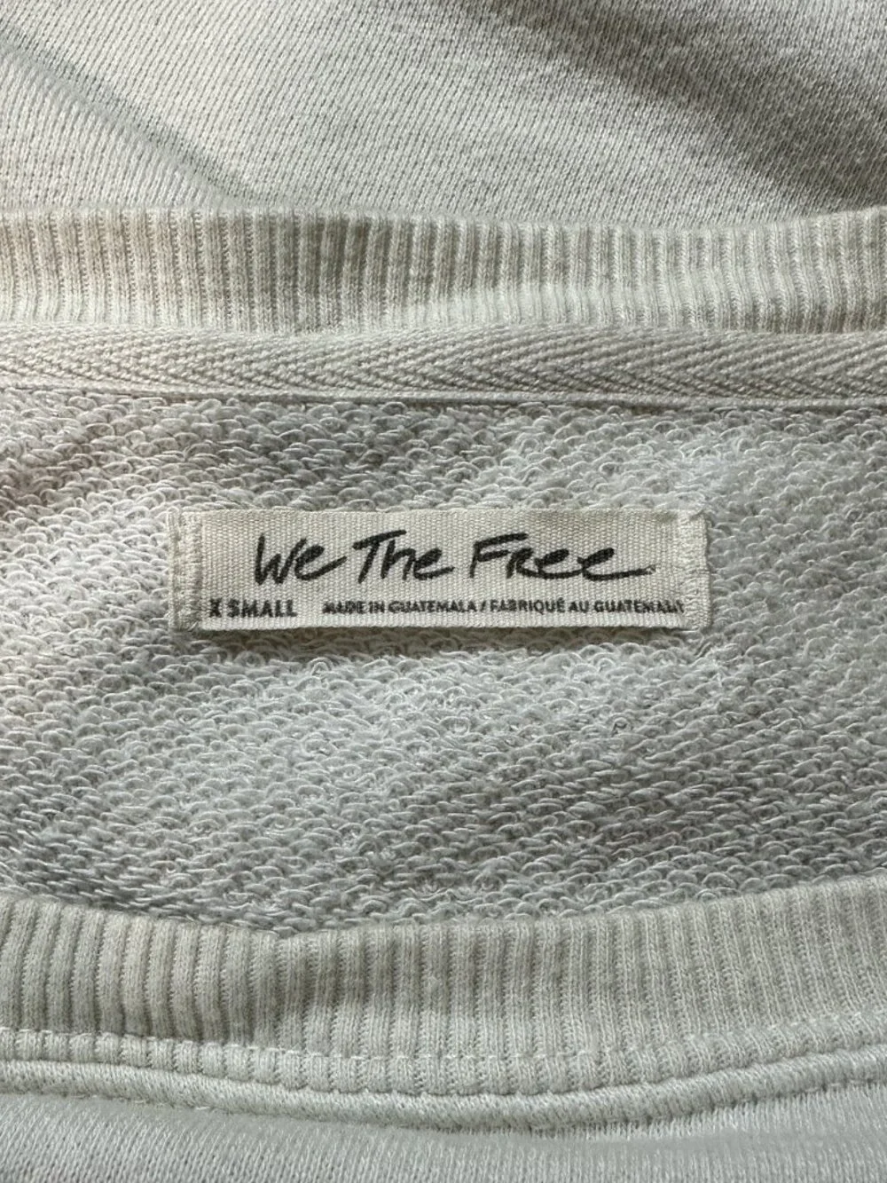 NWOT Free People We The Free Camden Sweatshirt Cream XS Slouchy